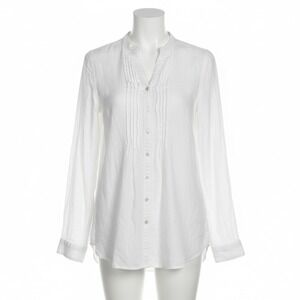 Malvin Hamburg Germany Shirt M US 8 White Pintuck Pleated Button Down Coastal